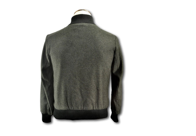 Giubbino Bomber lana doppia zip