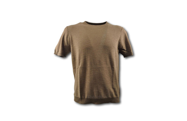 Maglia uomo in lino e cotone mezza manica
