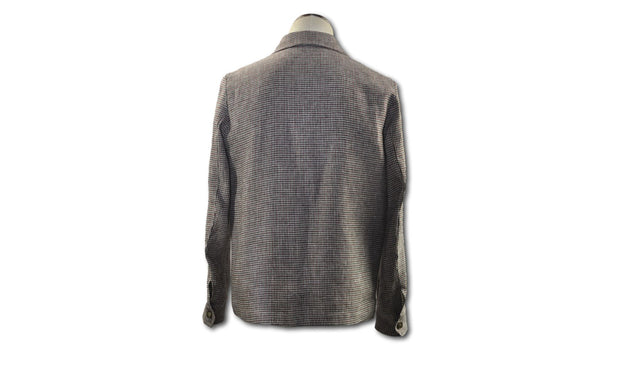 Giacca camicia lana pied de poul
