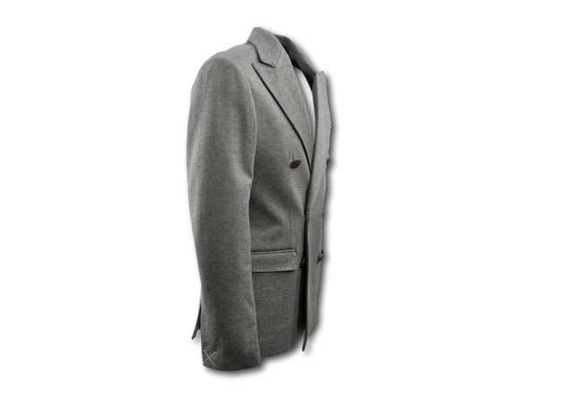 Giacca Blazer doppiopetto in lana stretch