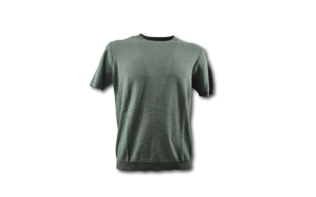 Maglia uomo in lino e cotone mezza manica