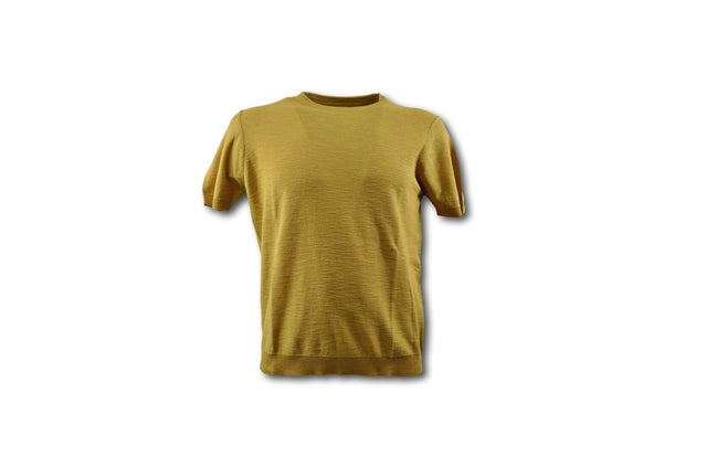 Maglia uomo in lino e cotone mezza manica