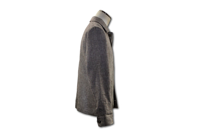 Giacca camicia lana pied de poul